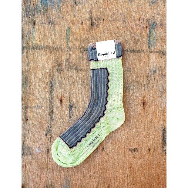 Exquisite J medvilnės kojinės